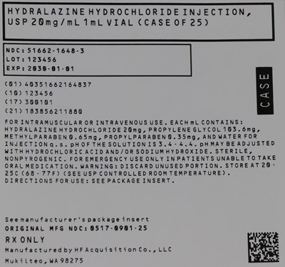 Case Label (51662 1648 3 Case)